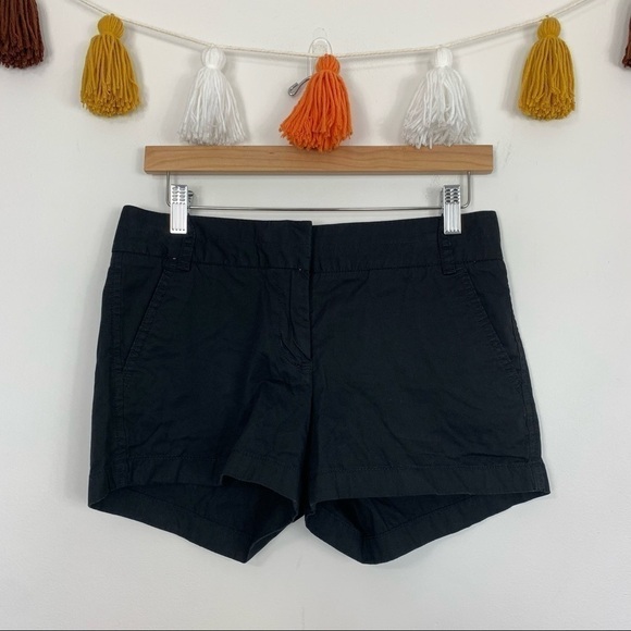 J. Crew Broken-In Chino Cotton Black Shorts Size 2 - Picture 3 of 8